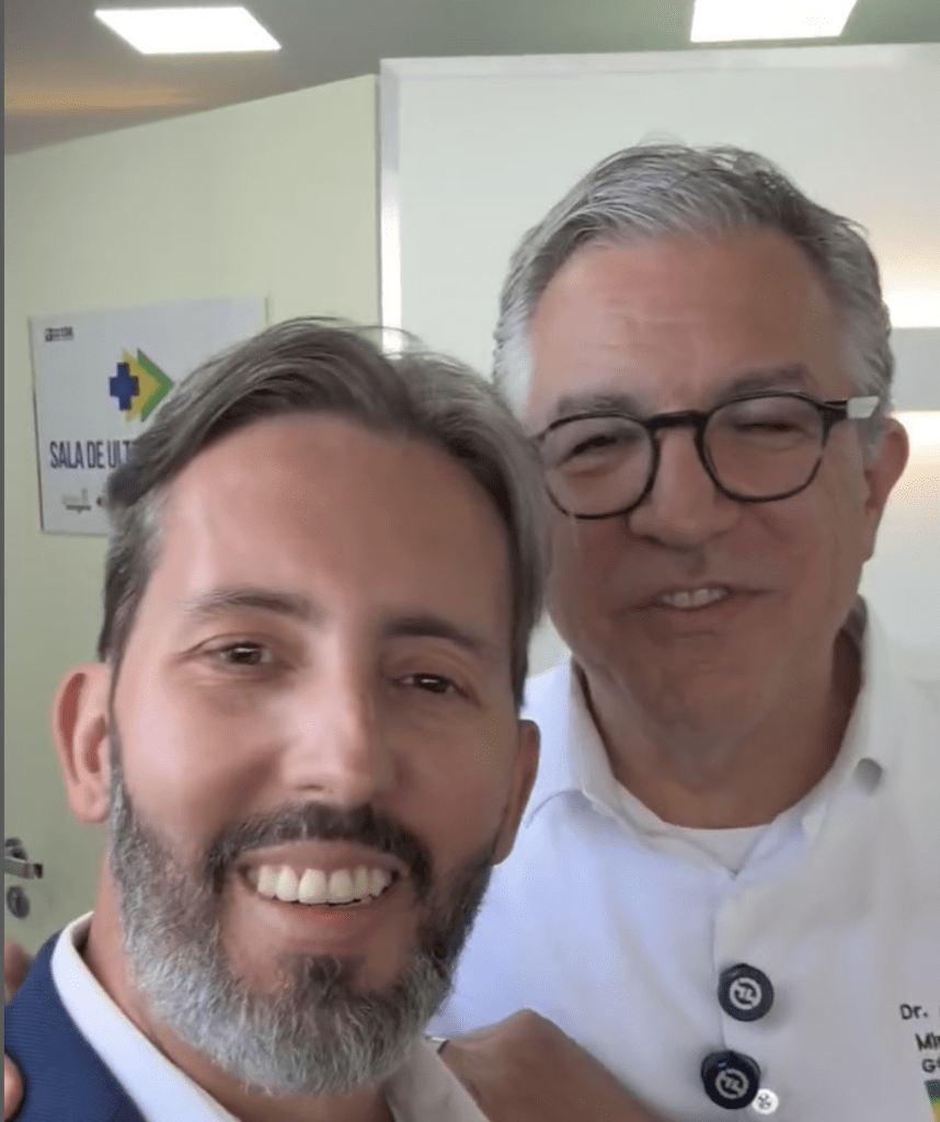 Padilha e Leandro Grass no Hospital Regional de Ceilândia (HRC)