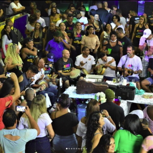 Samba da Camisa, no Gama - 13 anos de tradição. Foto: Reprodução Redes Sociais