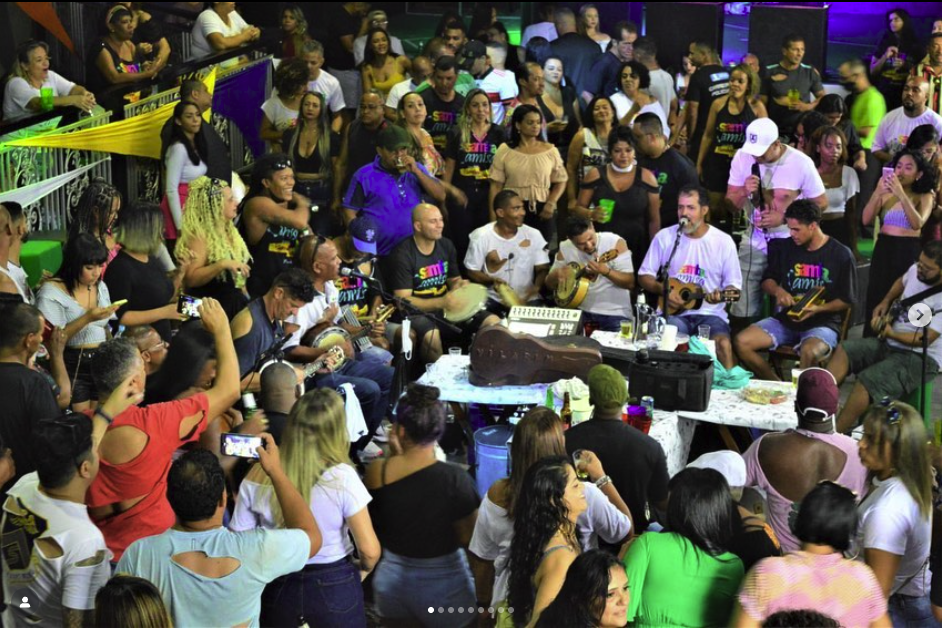 Samba da Camisa, no Gama - 13 anos de tradição. Foto: Reprodução Redes Sociais
