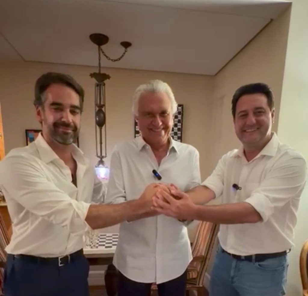 Eduardo Leite, Ronaldo Caiado e Ratinho Jr.