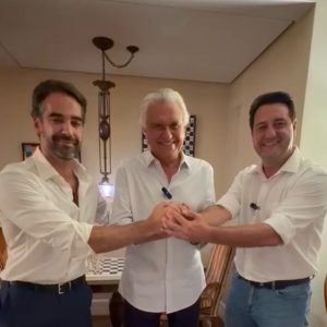 Eduardo Leite, Ronaldo Caiado e Ratinho Jr.