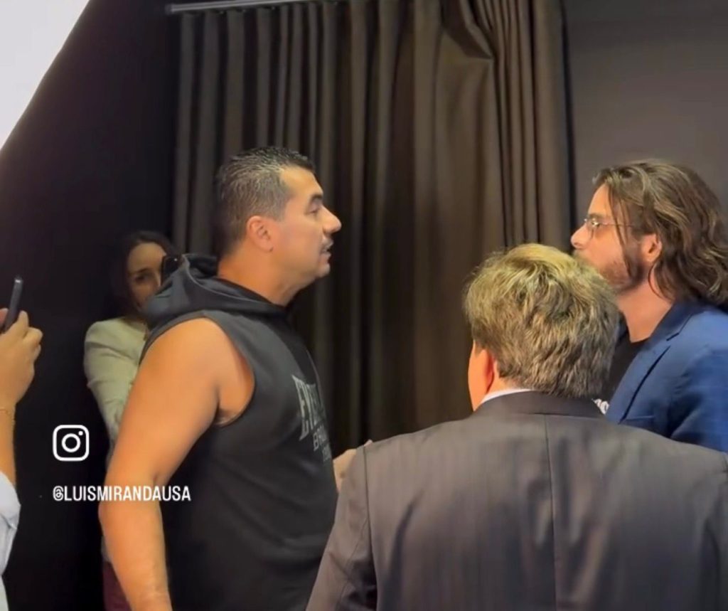 Luis Miranda a Dr Vicenzo: vou enfiar a porrada. Imagem: reprodução Luis Miranda USA
