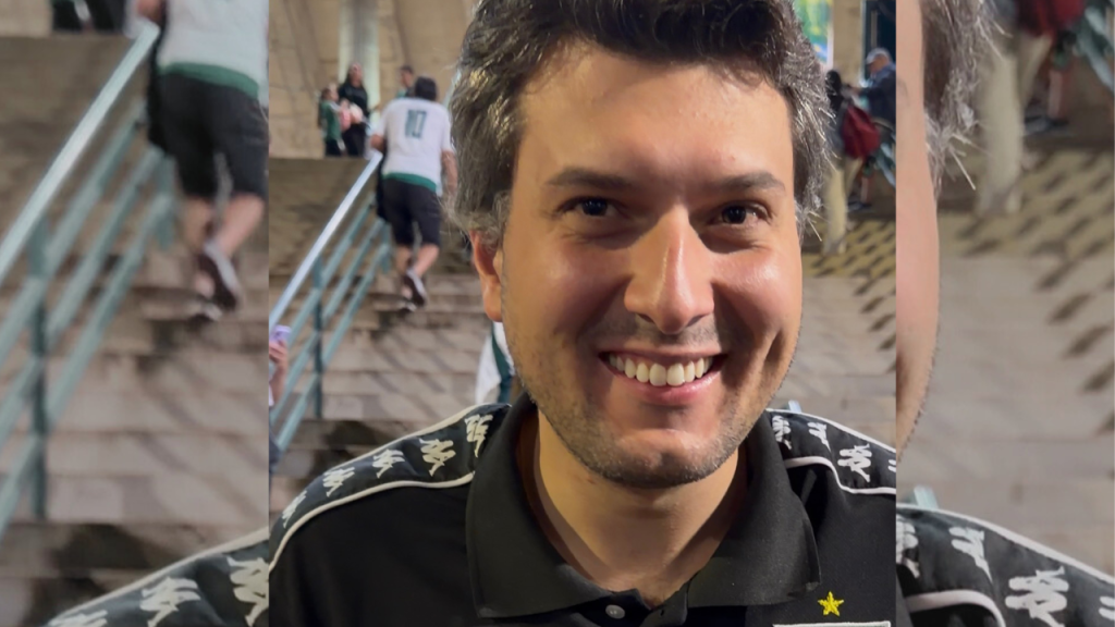 Eduardo Pedrosa em frente ao Bezerrão - Brasília Capital