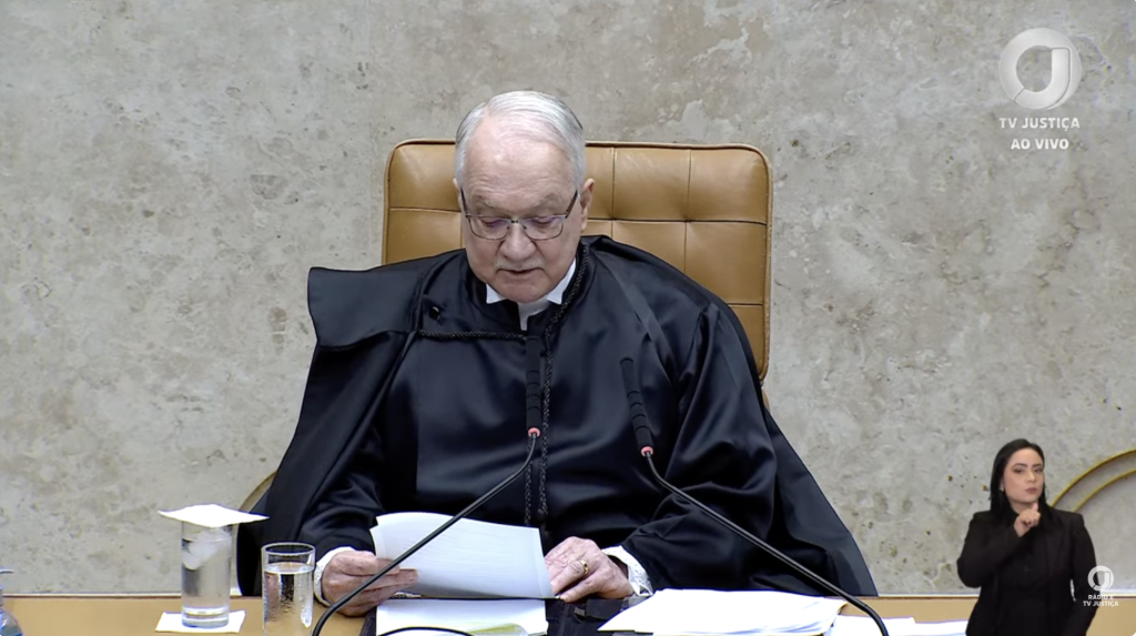 Edson Fachin (STF). Imagem: TV Justiça