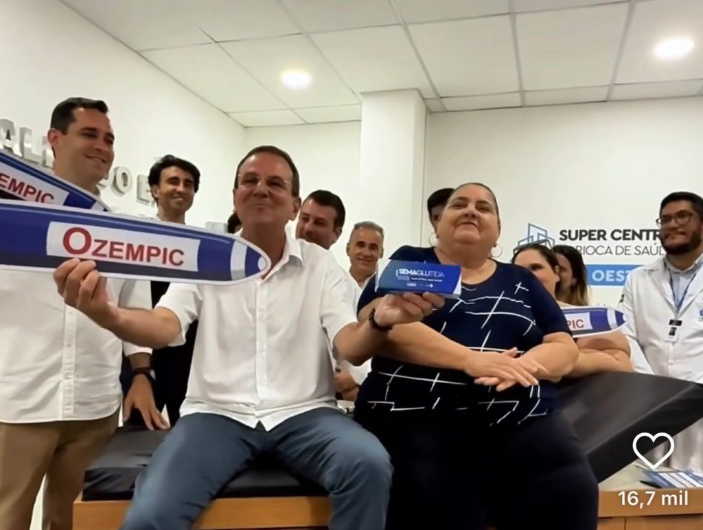 Eduardo Paes divulga ozempic de graça no Rio de Janeiro. Foto: Reprodução Redes Sociais